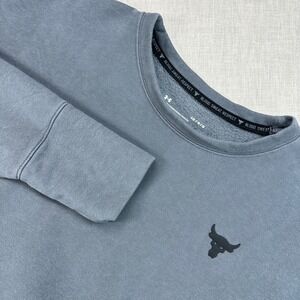 Under Armour Project Rock Sweatshirt W Large Grey Brahma Bull 1369929 Fleece